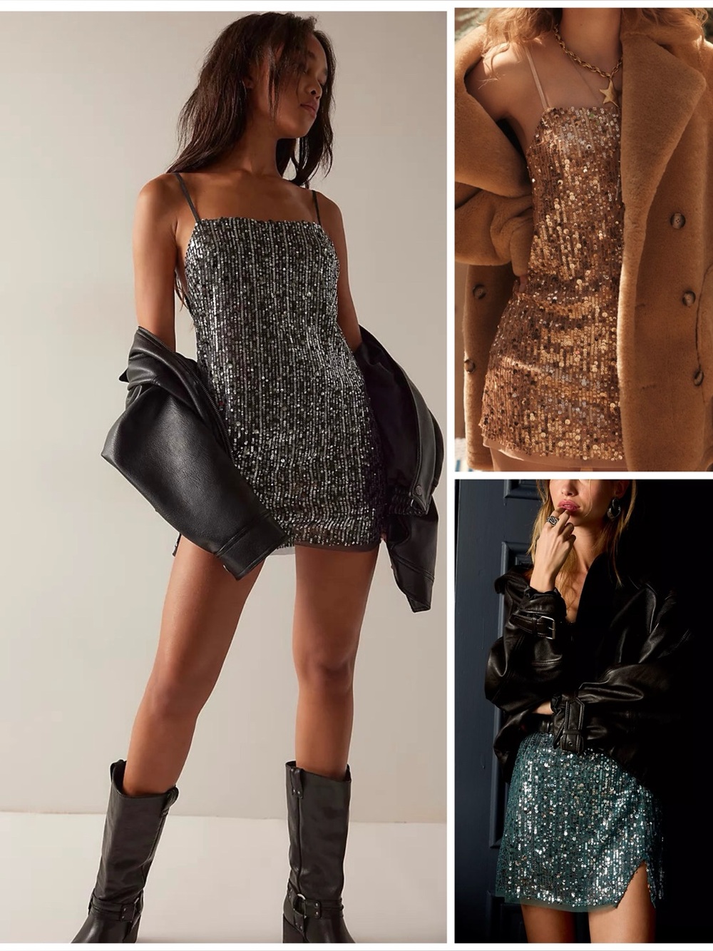 𝓯𝓹 Free People ~ Midnight Kiss Mini Slip Dress